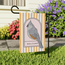 Load image into Gallery viewer, Tufted Titmouse Garden Flag
